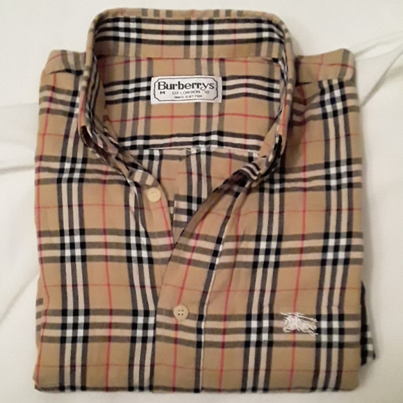 BURBERRY MEN'S LONG SLEEVE SHIRT M - Picture 2 of 6